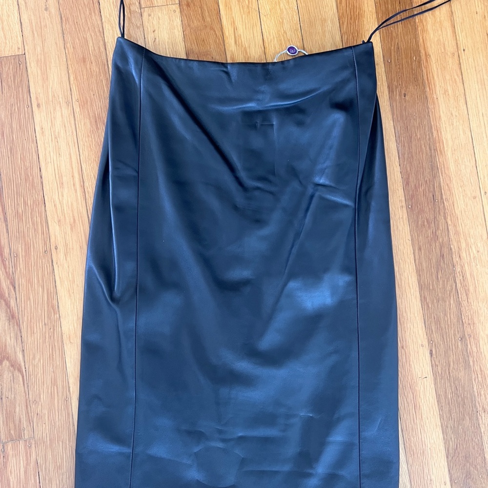 NWT - Ralph Lauren Purple Label Black Lamb Pencil Skirt